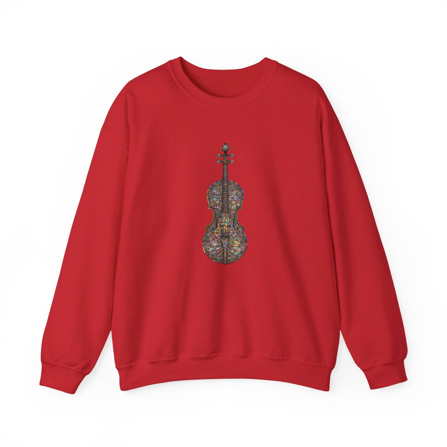 Stylish Violin Art Sweatshirt, Music Lover Gift, Cozy Crewneck, Perfect for Concerts, Music Festivals, Unisex Apparel, Gift for Musicians