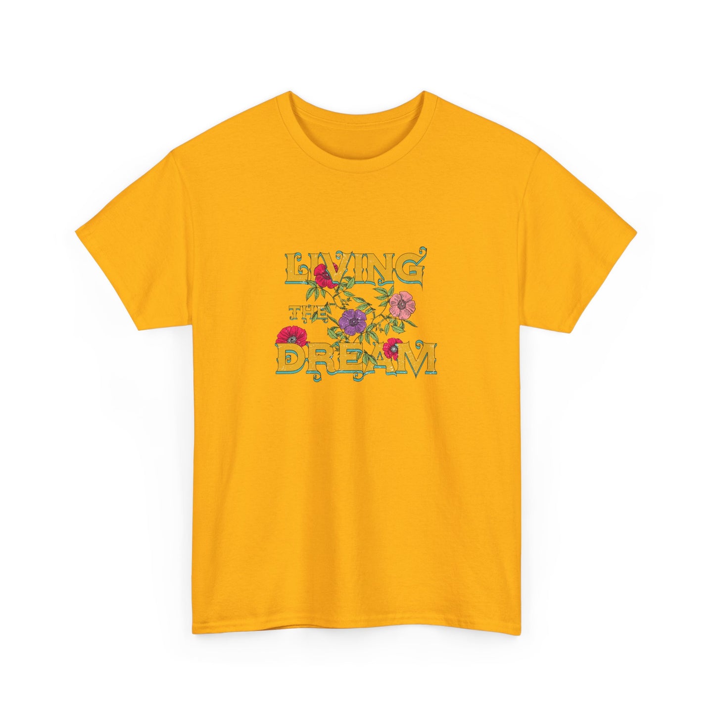 Living the Dream Floral Tee, Unisex Cotton T-Shirt, Inspirational Gift, Casual Everyday Wear, Flower Graphic Shirt, Summer Wardrobe [...]