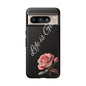 Floral Phone Case - Life is Good, Tough Phone Cover, Gift for Her, Rose Design, Personalized Phone Accessory, Stylish Tech Protector