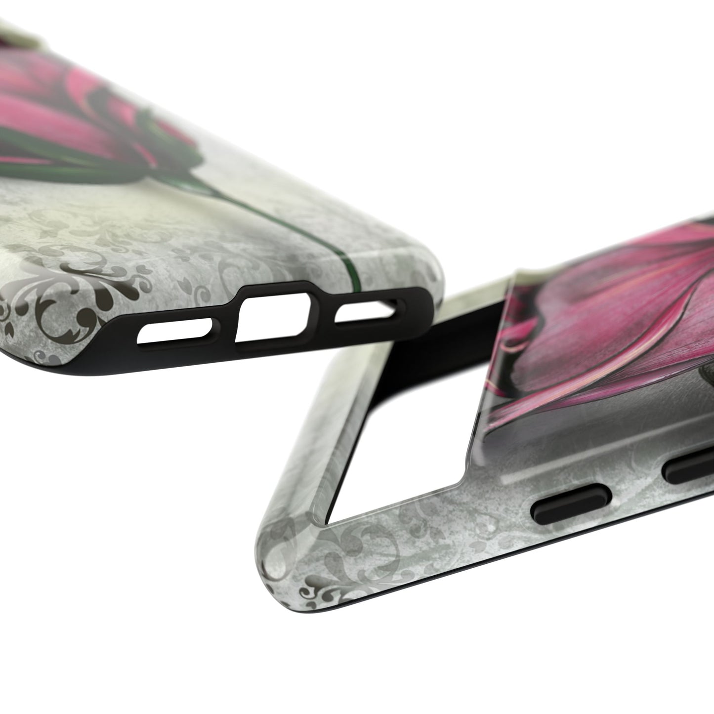 Rose Phone Case – Tough Cases, Floral Phone Cover, Gift for Her, Minimalist Design, Nature Lover's Accessory, Birthday Gift Idea
