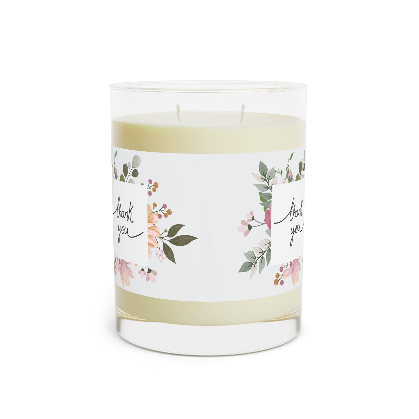 Thank You Floral Scented Candle — 11oz Glass