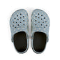 Kids Polka Dot EVA Foam Clogs — Light Blue Slip‑On Casual Shoes