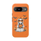 Halloween Ghost Phone Case, Cute Cat Ghost Case, Autumn Phone Cover, Spooky Season Gift, Trick or Treat Case