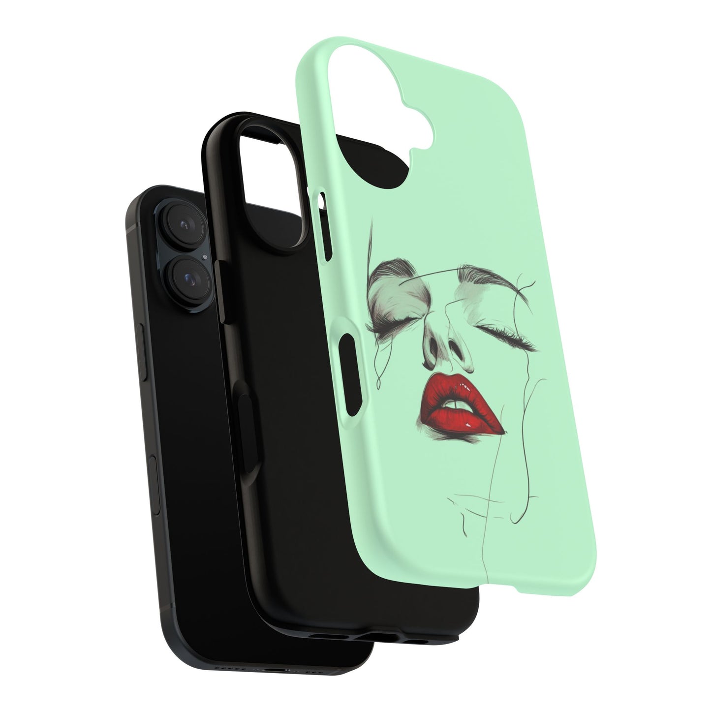 Stylish Phone Case, Artistic Phone Cover, Trendy Tech Accessory, Unique Cell Phone Protector, Gift for Her, Modern Aesthetic