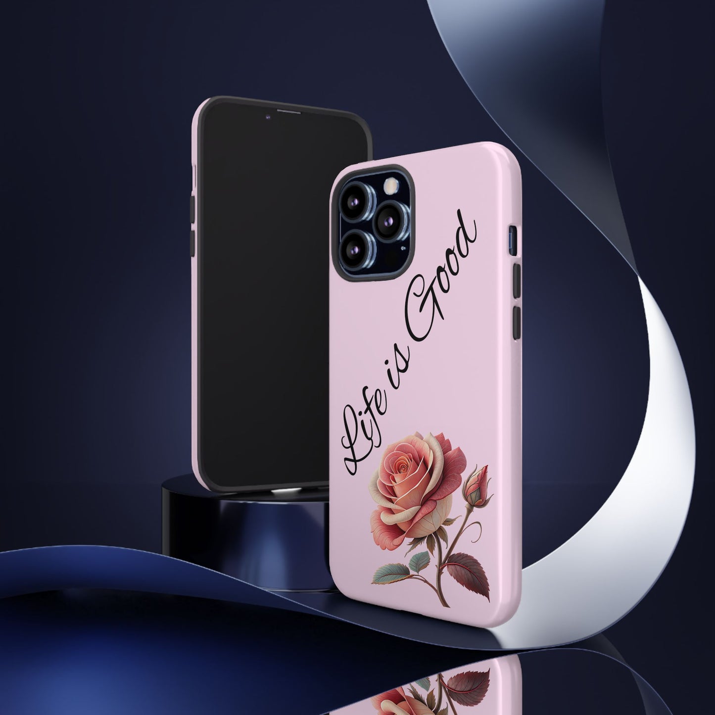 Roses & Positivity Phone Case - Floral Design, Life is Good, Tough Cases for Everyday Wear, Gift for Friends, Mother's Day, Spring [...]
