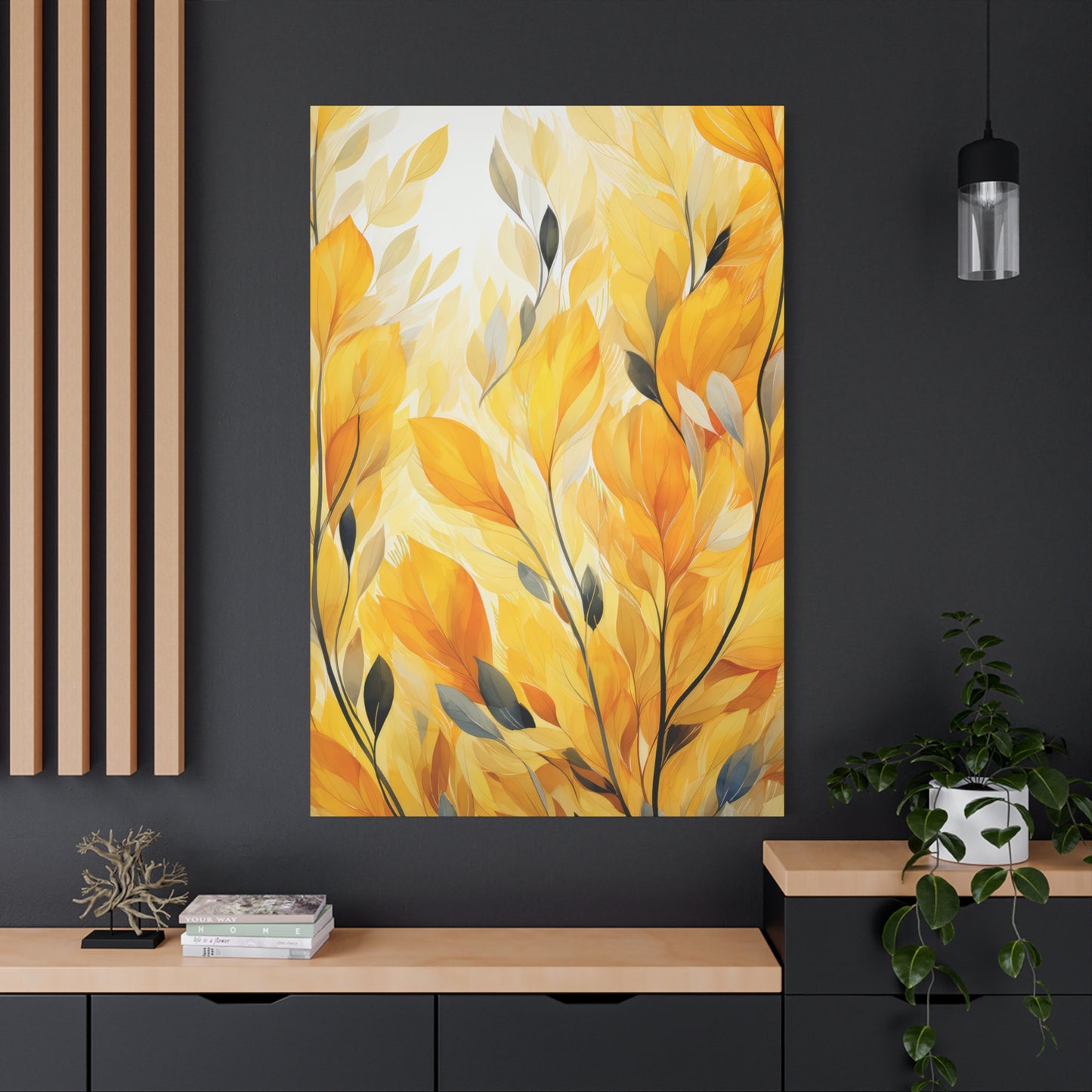 Gorgeous Yellow Matte Canvas Art Print, Stretched, 1.25"