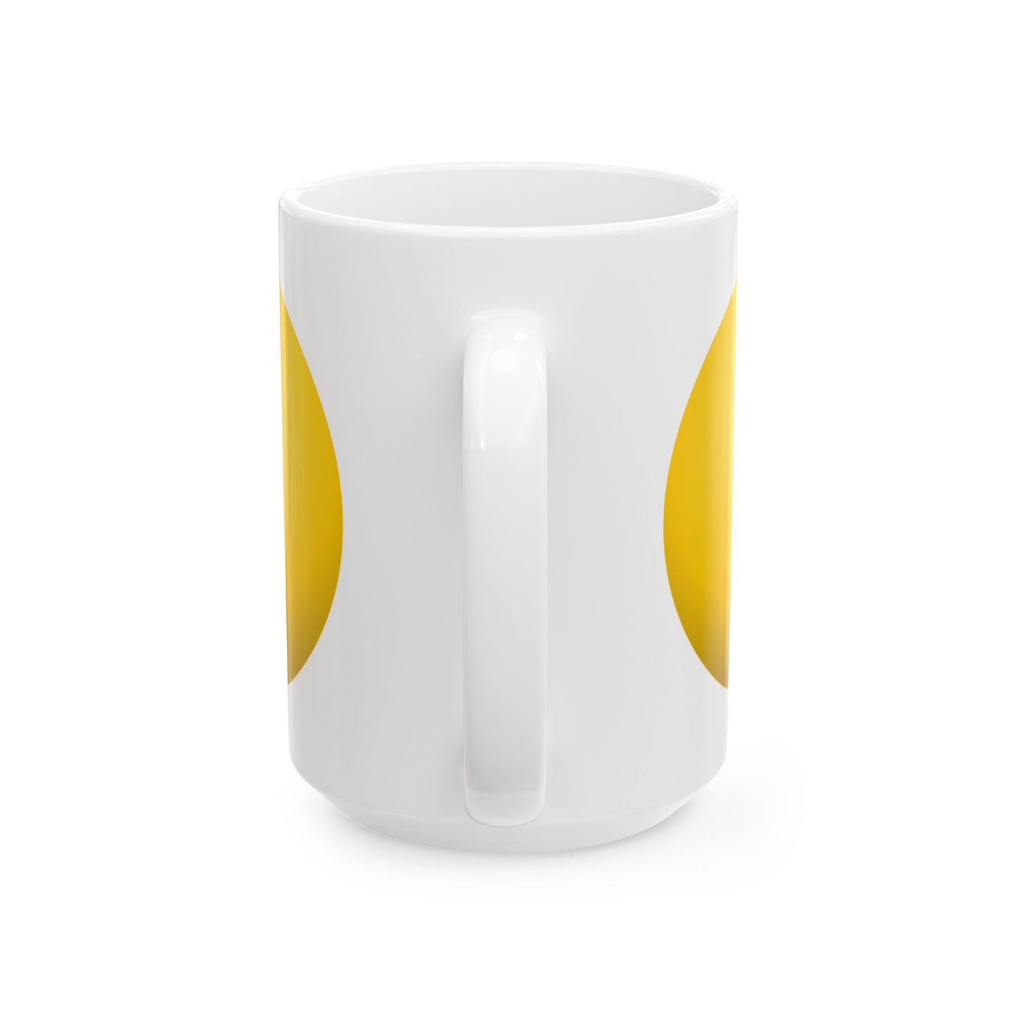 Cheerful Yellow Ceramic Mug, Fun Coffee Cup, Bright Tea Mug, Gift for Friends, Playful Home Decor, Ideal for Birthdays