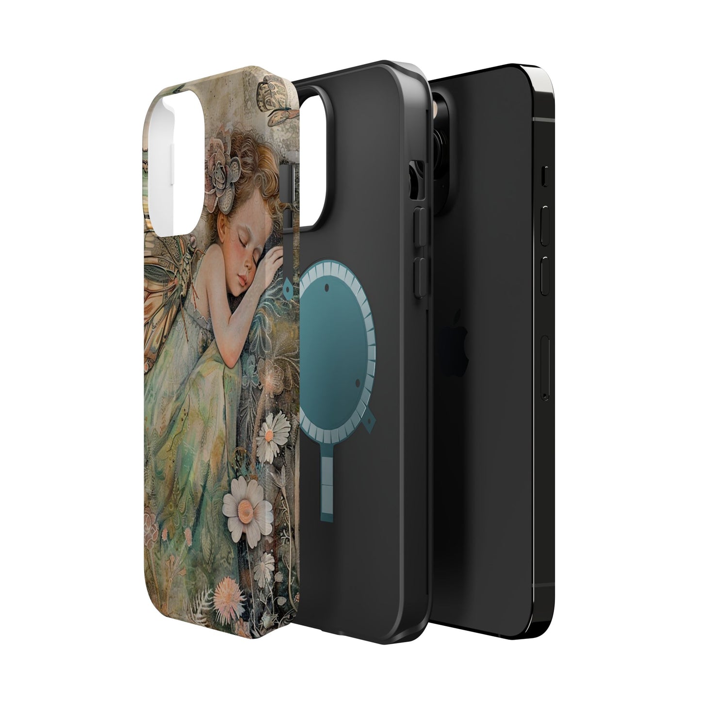 Fairy Sleeping Phone Case — Magnetic Impact-Resistant iPhone Cover