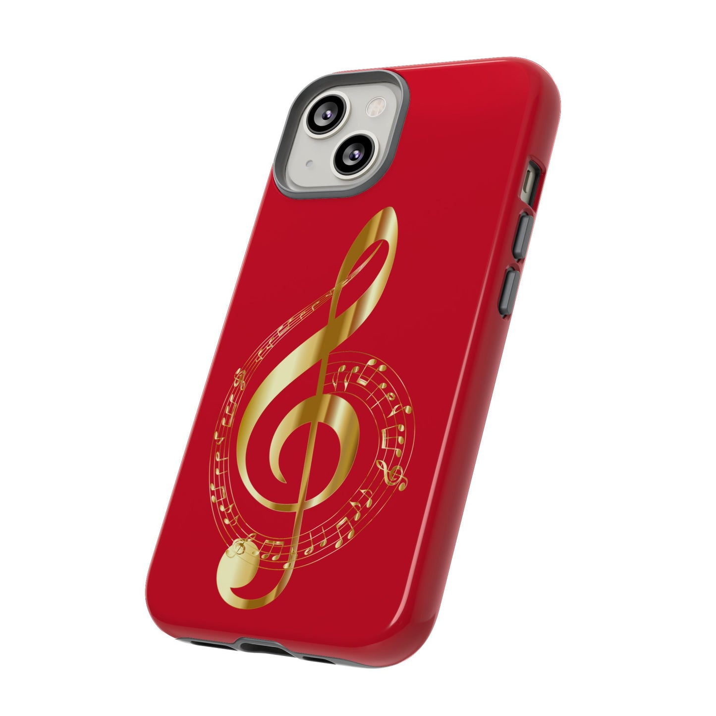 Tough Cases - Red Musical Note