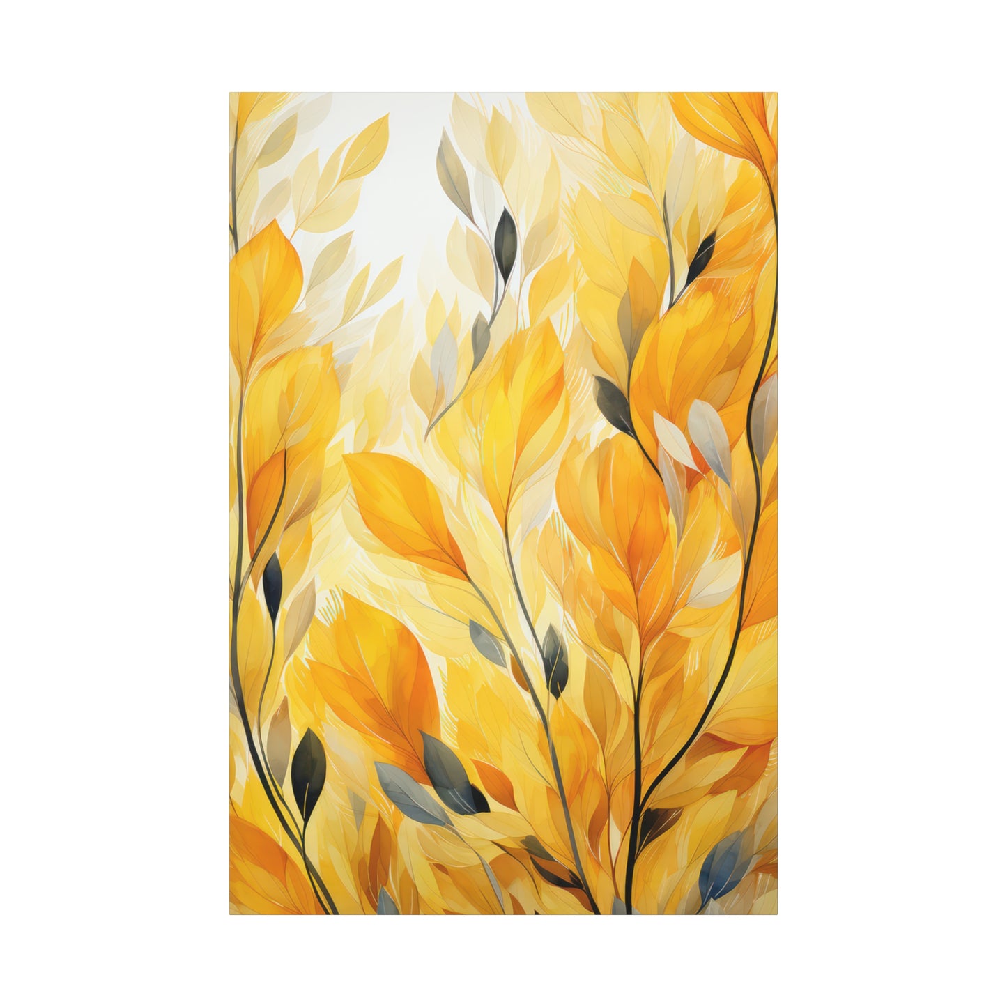 Gorgeous Yellow Matte Canvas Art Print, Stretched, 1.25"