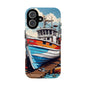 Colorful Fishing Boat Phone Case | Nautical Gift, Marine Design, Coastal Aesthetic, Summer Vibes, Sea Lover's Accessory