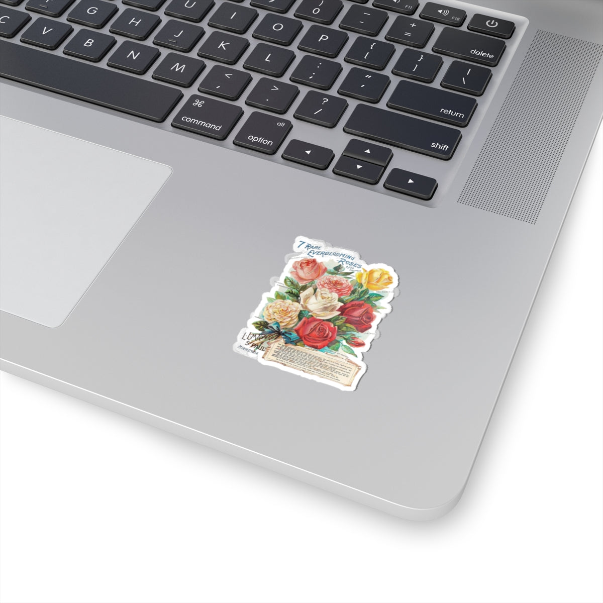 Vintage Rose Bouquet Kiss-Cut Stickers — Floral Laptop & Journal Decals