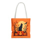 Halloween Cat Tote Bag | Spooky Halloween Accessory, Trick or Treat, Gift for Cat Lovers, Fall Fashion Must-Have, Pumpkin Decor