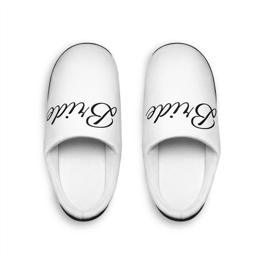 Cozy Women's Indoor Slippers with Elegant Script Design, Comfort for Home, Gift Ideas, Relaxation, Housewarming
