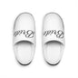 Cozy Women's Indoor Slippers with Elegant Script Design, Comfort for Home, Gift Ideas, Relaxation, Housewarming