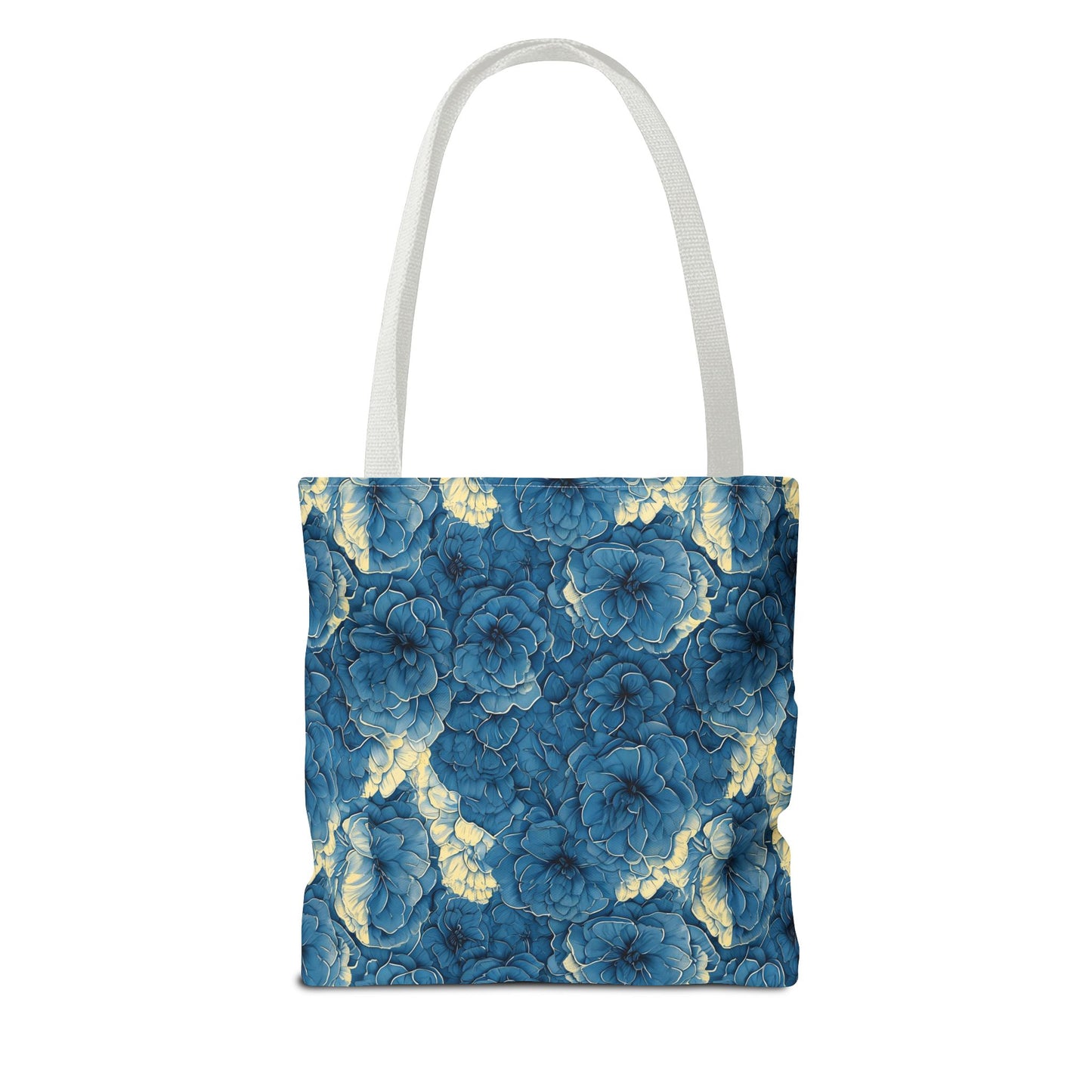 Floral Blue Peony Tote