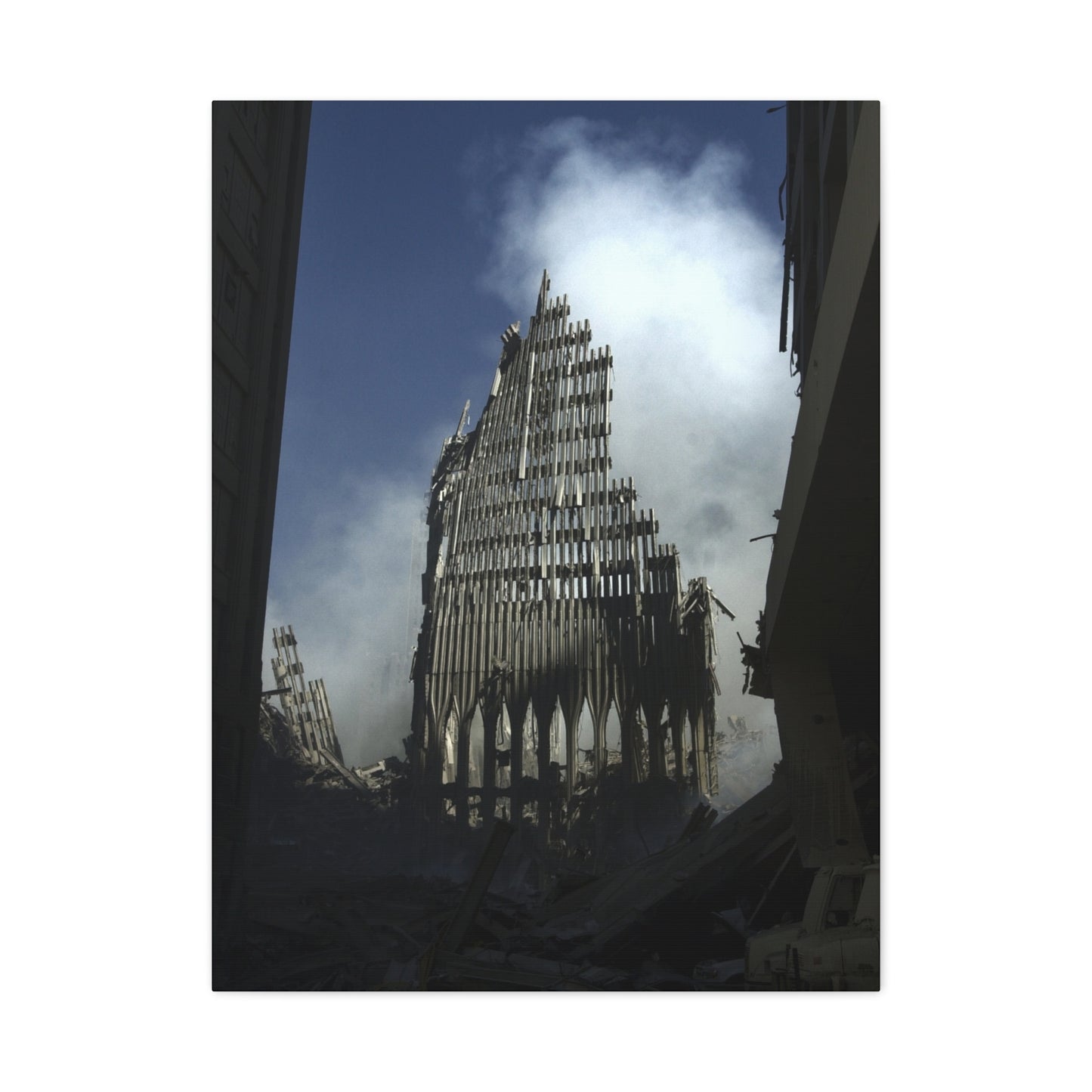 Matte Stretched Canvas - Ruined Cathedral Architectural Print