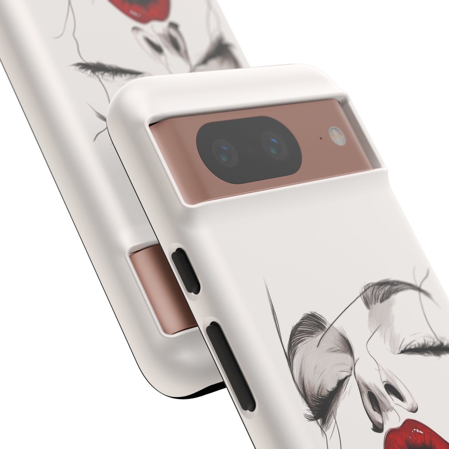 Stylish Phone Case with Artistic Lip Design, Femme Tech Accessory, Trendy Device Cover, Gift for Her, Unique Phone Accessories
