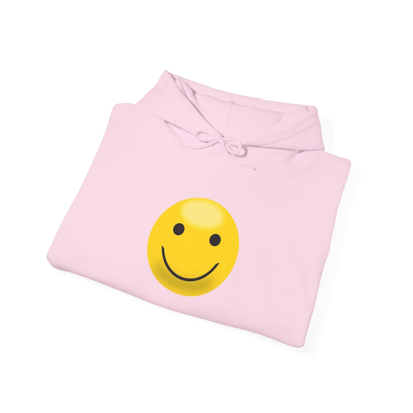 Smiley Face Hooded Sweatshirt, Unisex Cozy Hoodie, Casual Streetwear, Perfect Gift for Friends, Happy Apparel for Everyday Wear