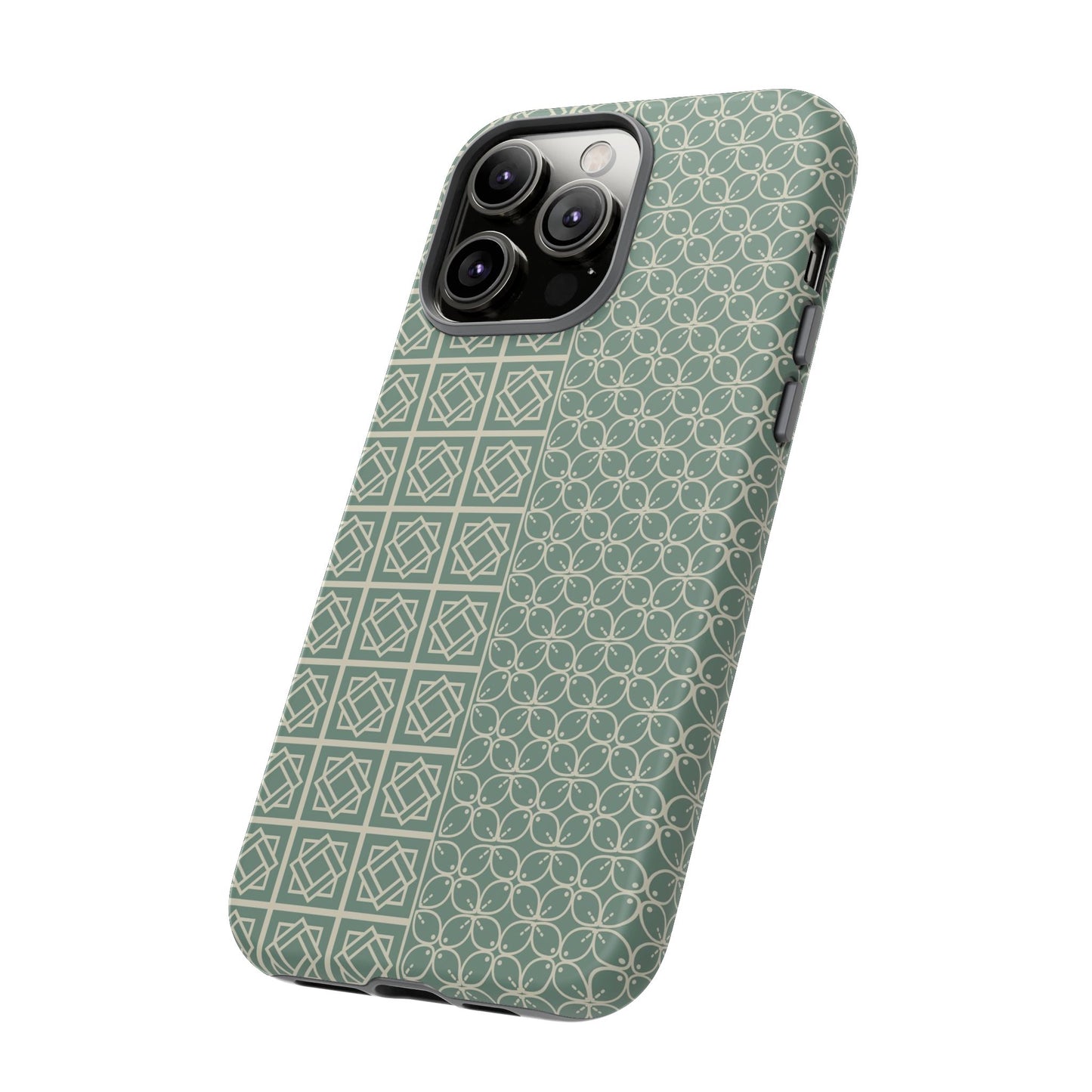 Stylish Phone Case with Geometric Patterns, Tough Cases, Durable Cell Phone Cover, Trendy Smartphone Accessory, Functional Gift Idea
