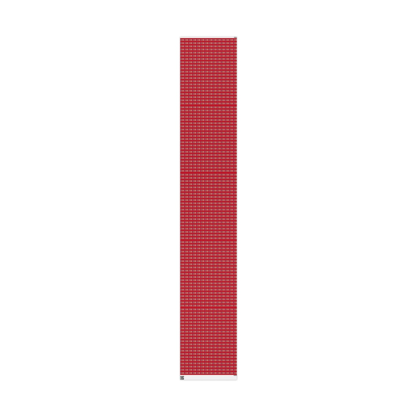 Holiday Candy Cane Wrapping Paper Roll — Red Patterned Gift Wrap