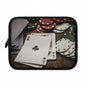 Poker Player Laptop Sleeve | Gaming Accessory for Gamers, Unique Gift for Poker Lovers, Stylish Tech Case, Perfect for Travel