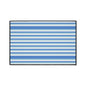 Striped Blue Heavy-Duty Floor Mat — Durable Non-Slip Entry Rug