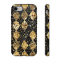 Elegant Gold & Black Phone Case for Tough Protection
