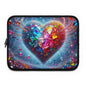 Colorful Heart Laptop Sleeve | Trendy Tech Accessory, Gift for Students, Gamers, Heart Lovers, Birthday, Valentine's Day