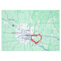 Heartwarming Minneapolis Jigsaw Puzzle with Tin, Personalized Gift, Home Decor, Family Activity, Travel Souvenir, Map Puzzle