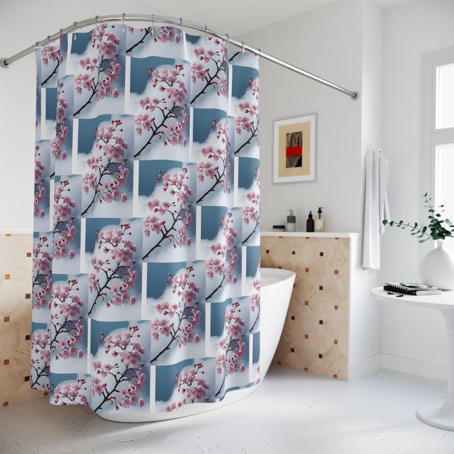 Floral Bliss Shower Curtain - Elegant Home Decor