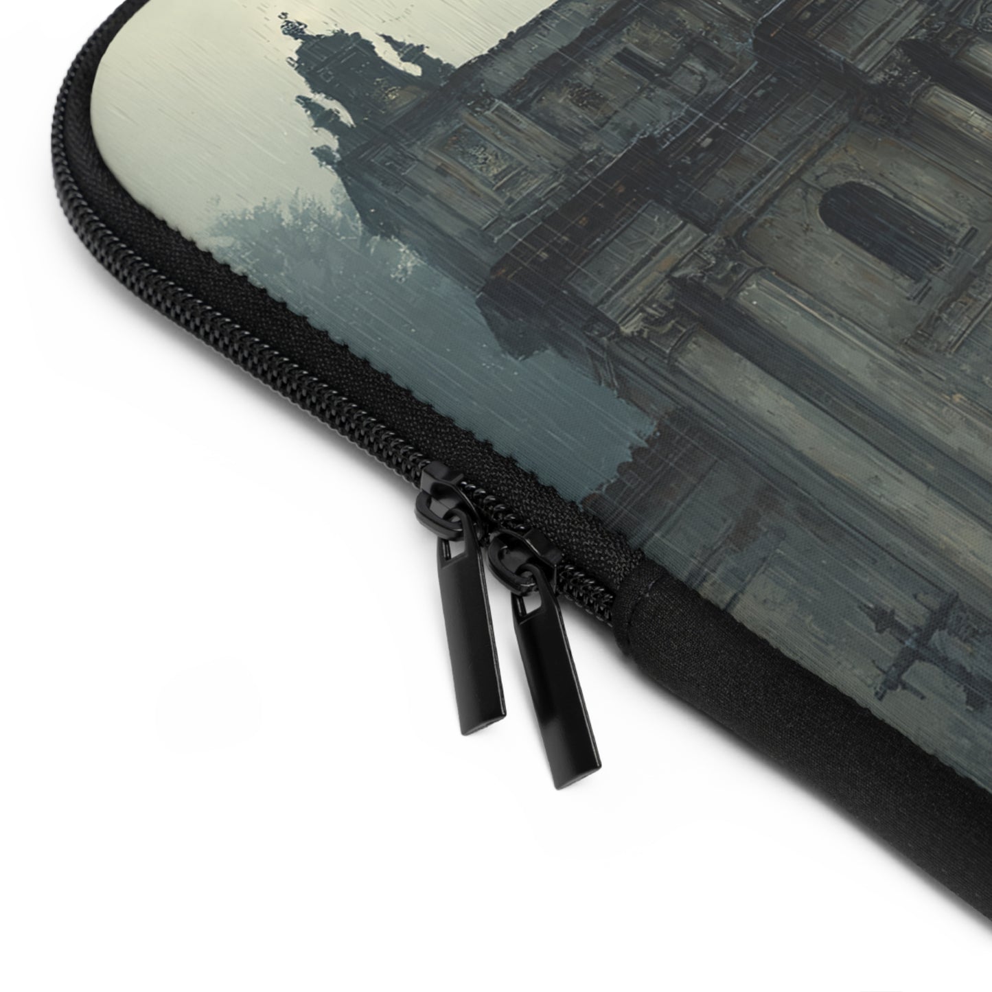 Elegant Vintage Laptop Sleeve with Architectural Design, Computer Case, Tech Accessory, Gift for Students, Stylish Electronics Protection