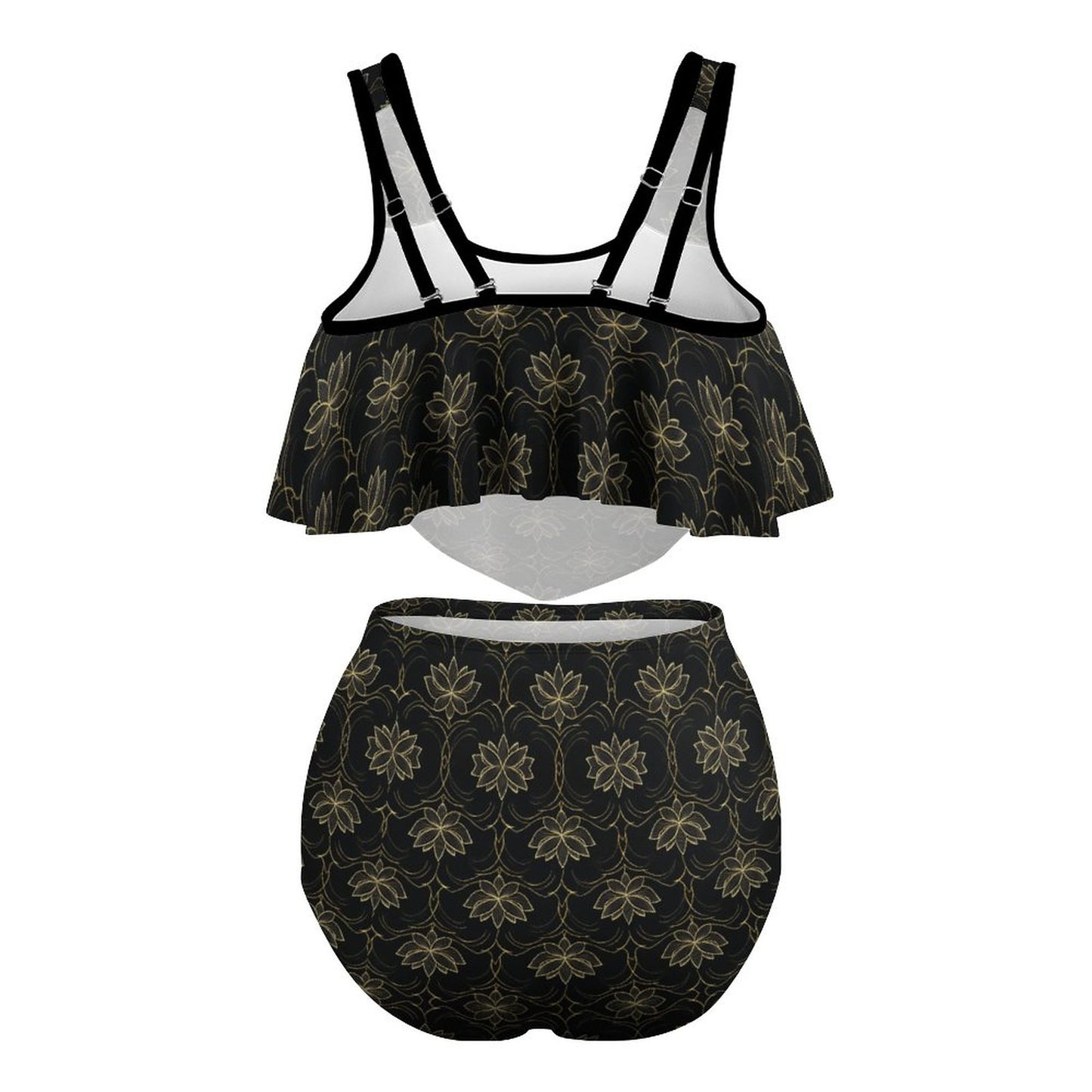 Plus Size Women's Two piece Swimsuit with Tankini FT5095 (All-Over Printing)