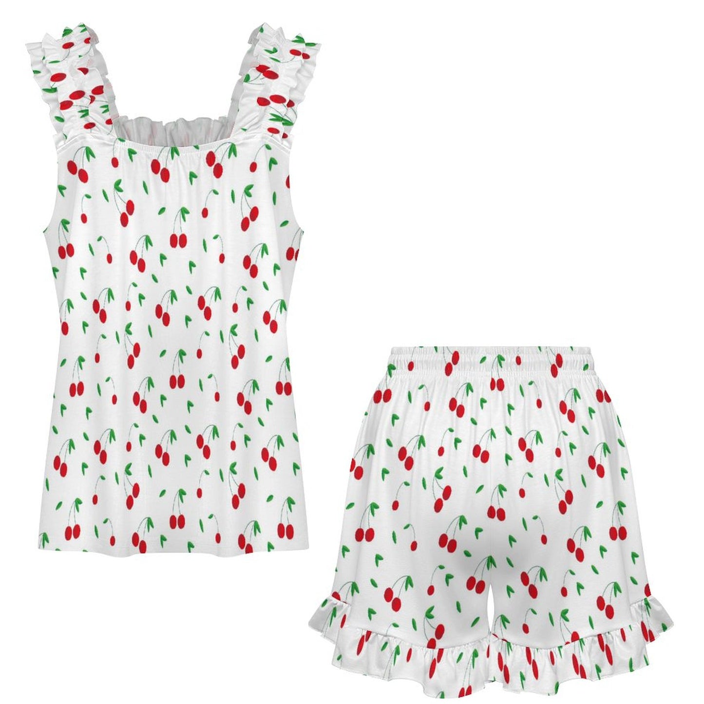 Ruffled Pajama Set