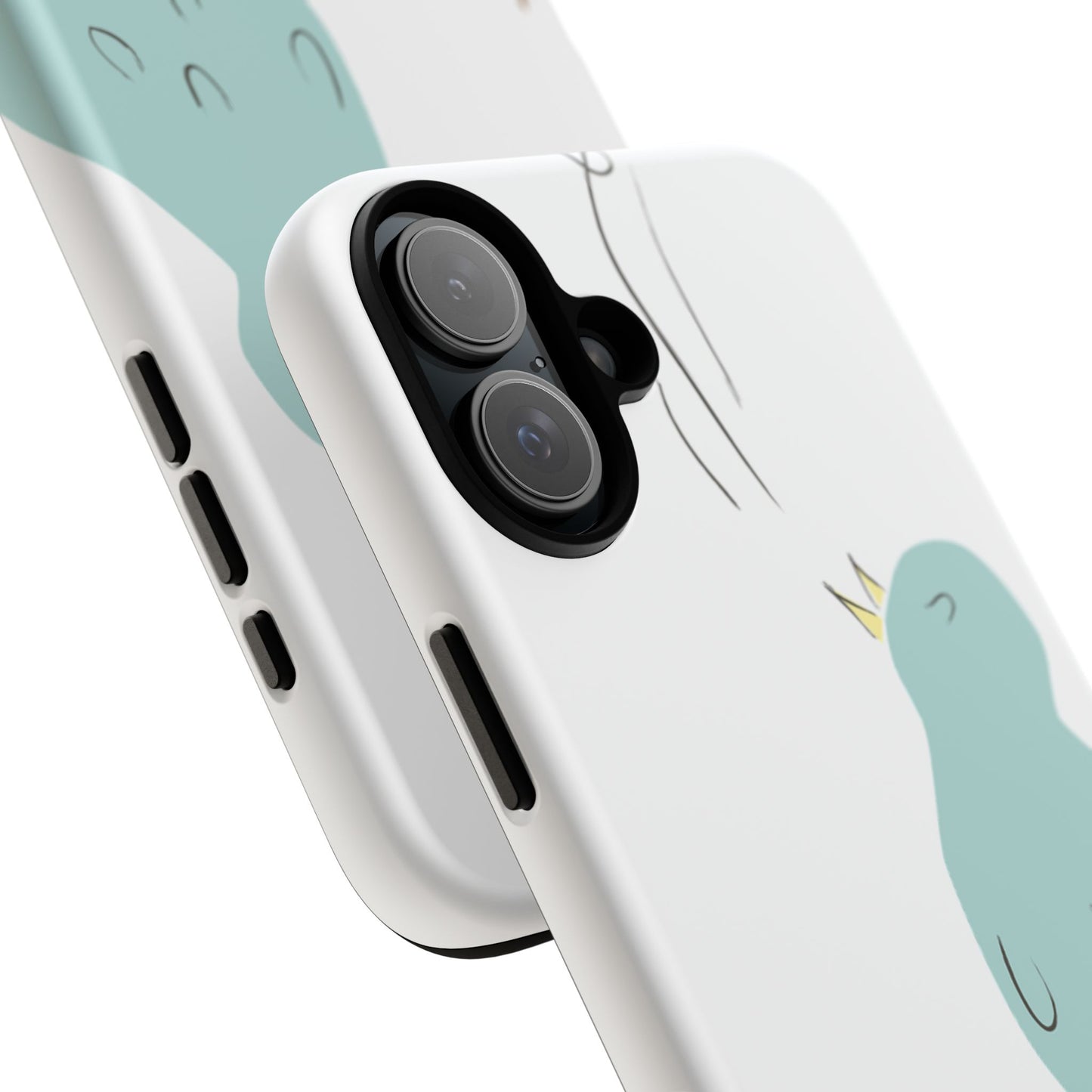 Birdsong Phone Case — Cute Blue Bird on Branch Protective Case
