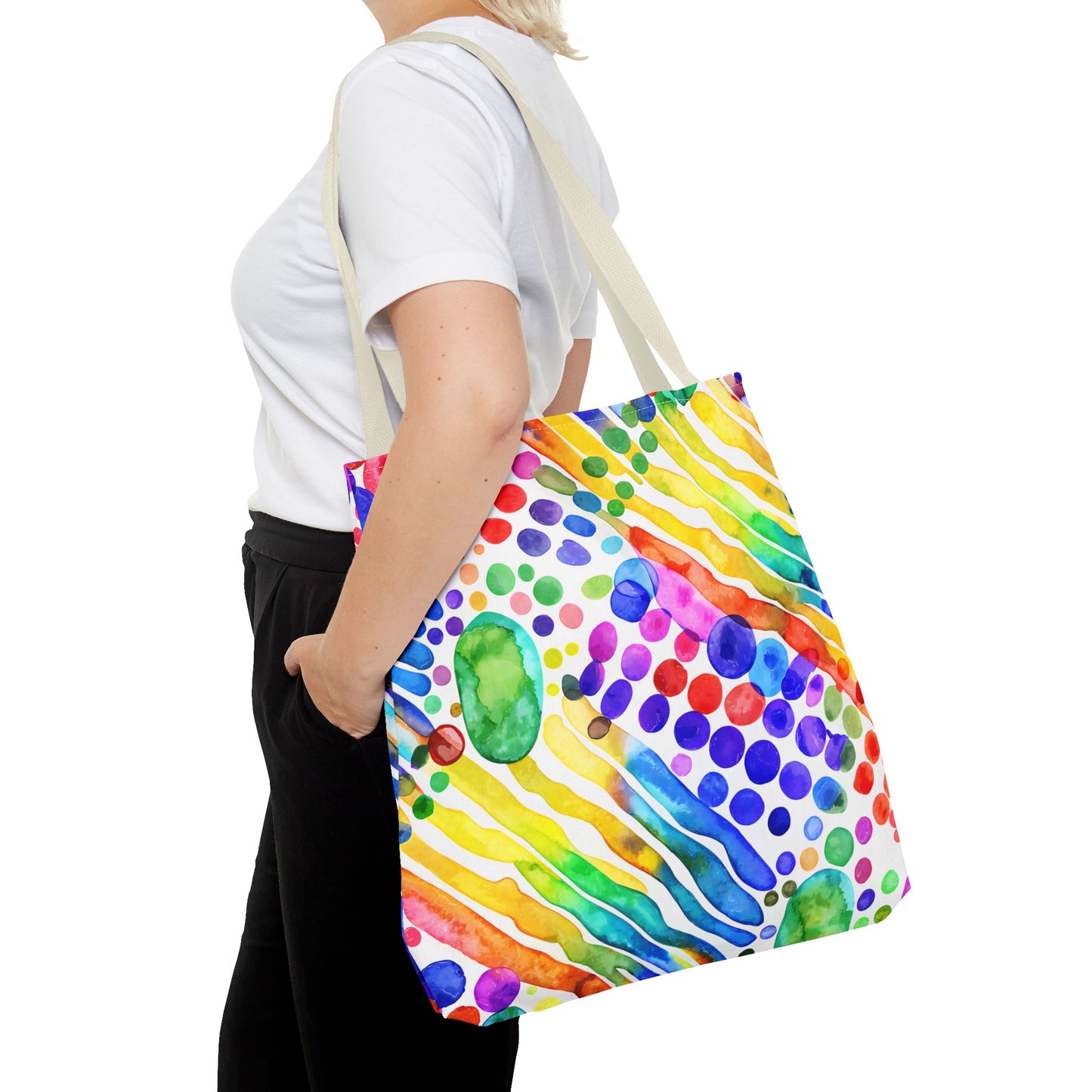 Colorful Abstract Tote Bag, Beach Bag, Shopping Bag, Summer Accessory