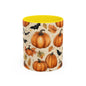 Pumpkin Halloween Coffee Mug, Fall Decor Mugs, Spooky Halloween Gifts, Autumn Drinkware, Seasonal Coffee Cups