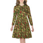 Girl's Long Sleeved Dress Christmas