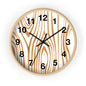 Rustic Wood Grain Wall Clock, Home Decor Clock, Modern Timepiece, Gift for Her, Unique Wall Art, Kitchen Clock, Natural Style Decoration