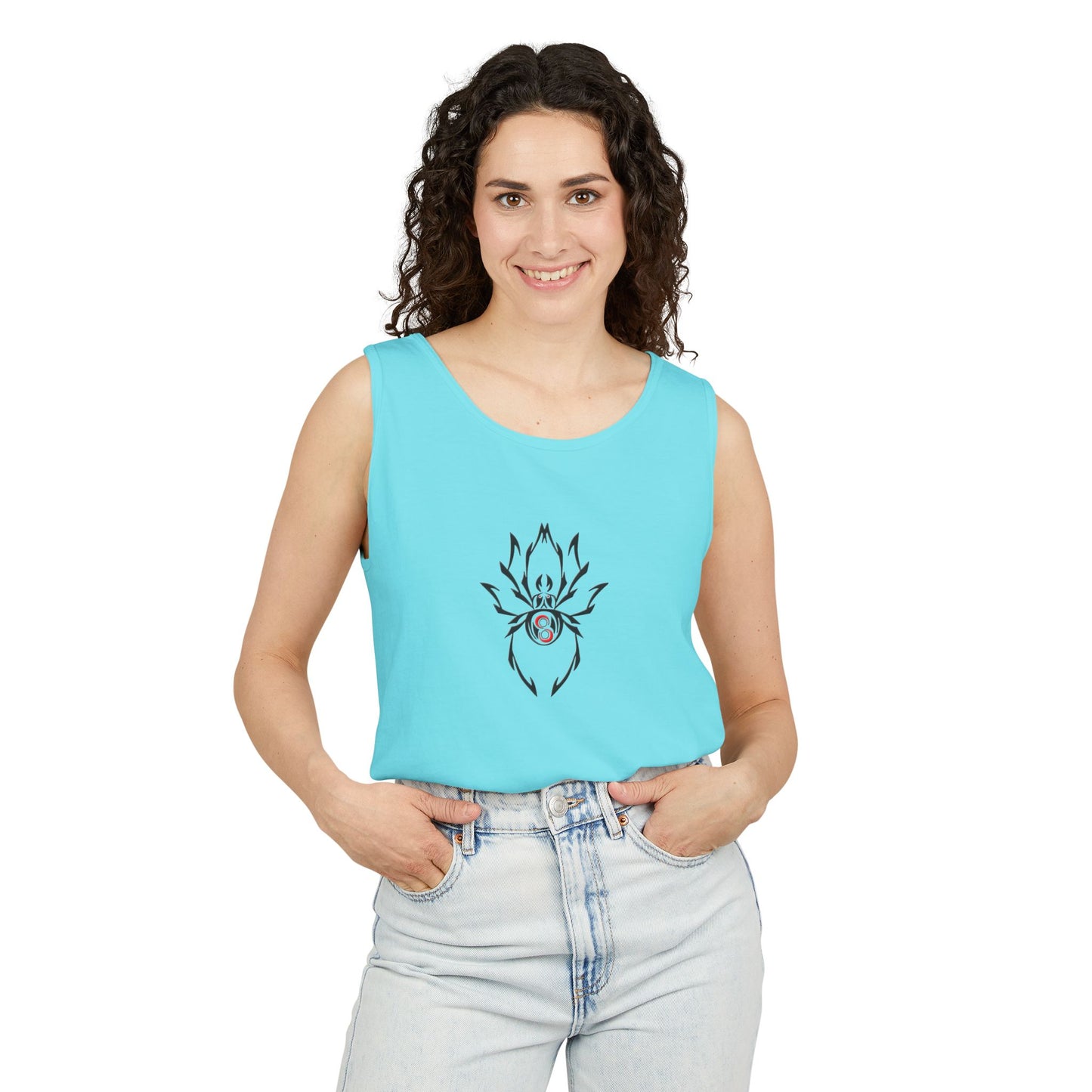 Garment-Dyed Tank Top - Beach Vibes, Summer Essential, Casual Wear, Gift for Ocean Lovers, Relaxed Style