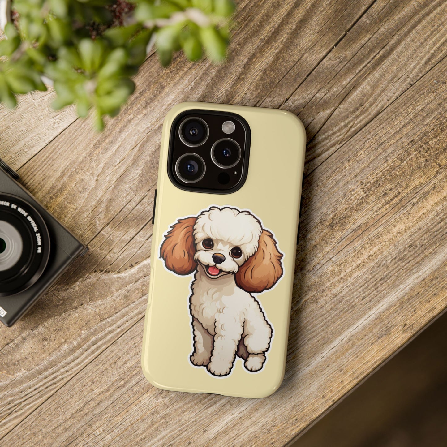Cute Dog Phone Case, Pet Lover Gift, Custom Phone Cover, Cartoon Dog Case, Durable Phone Accessory