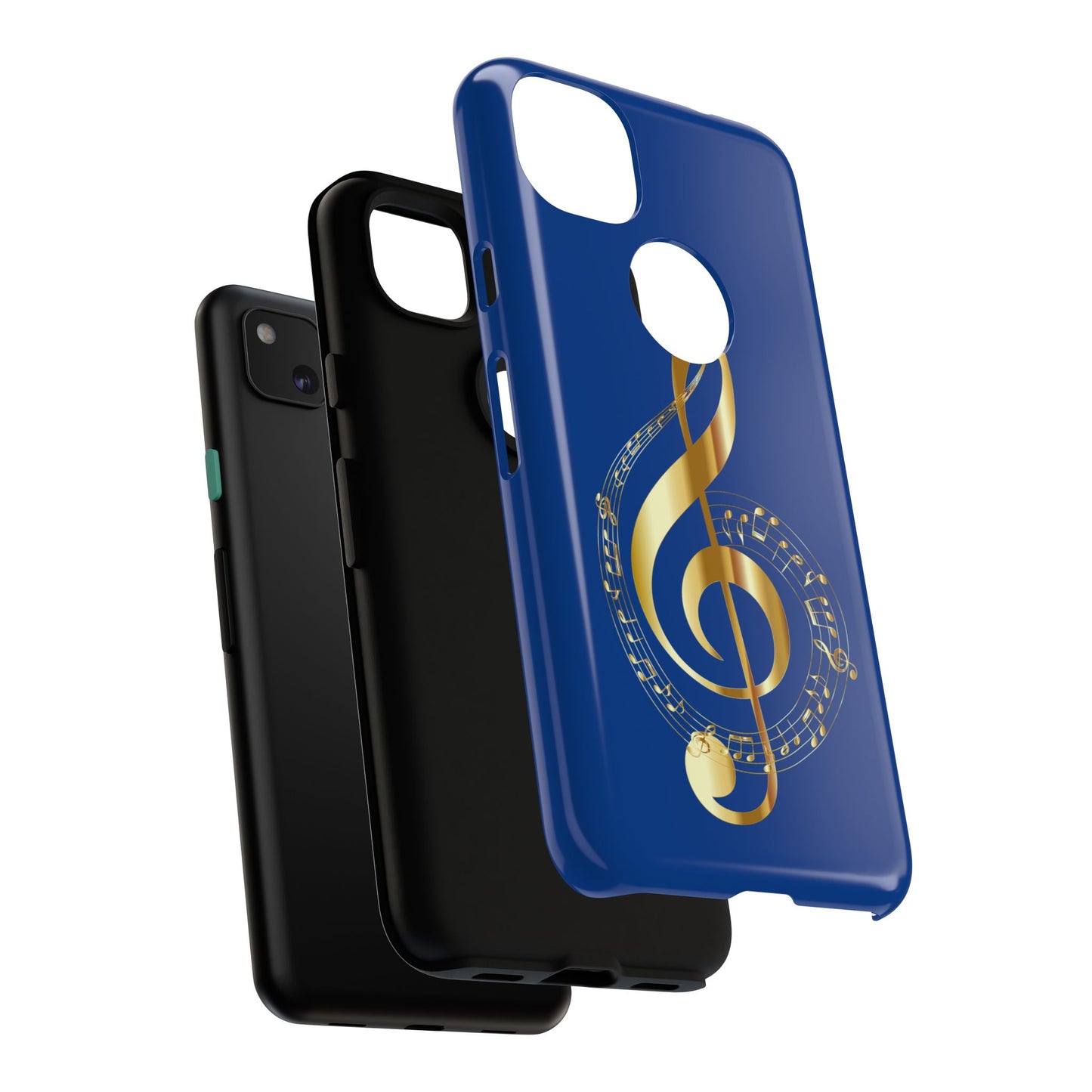 Tough Cases Blue and Gold Musical Note