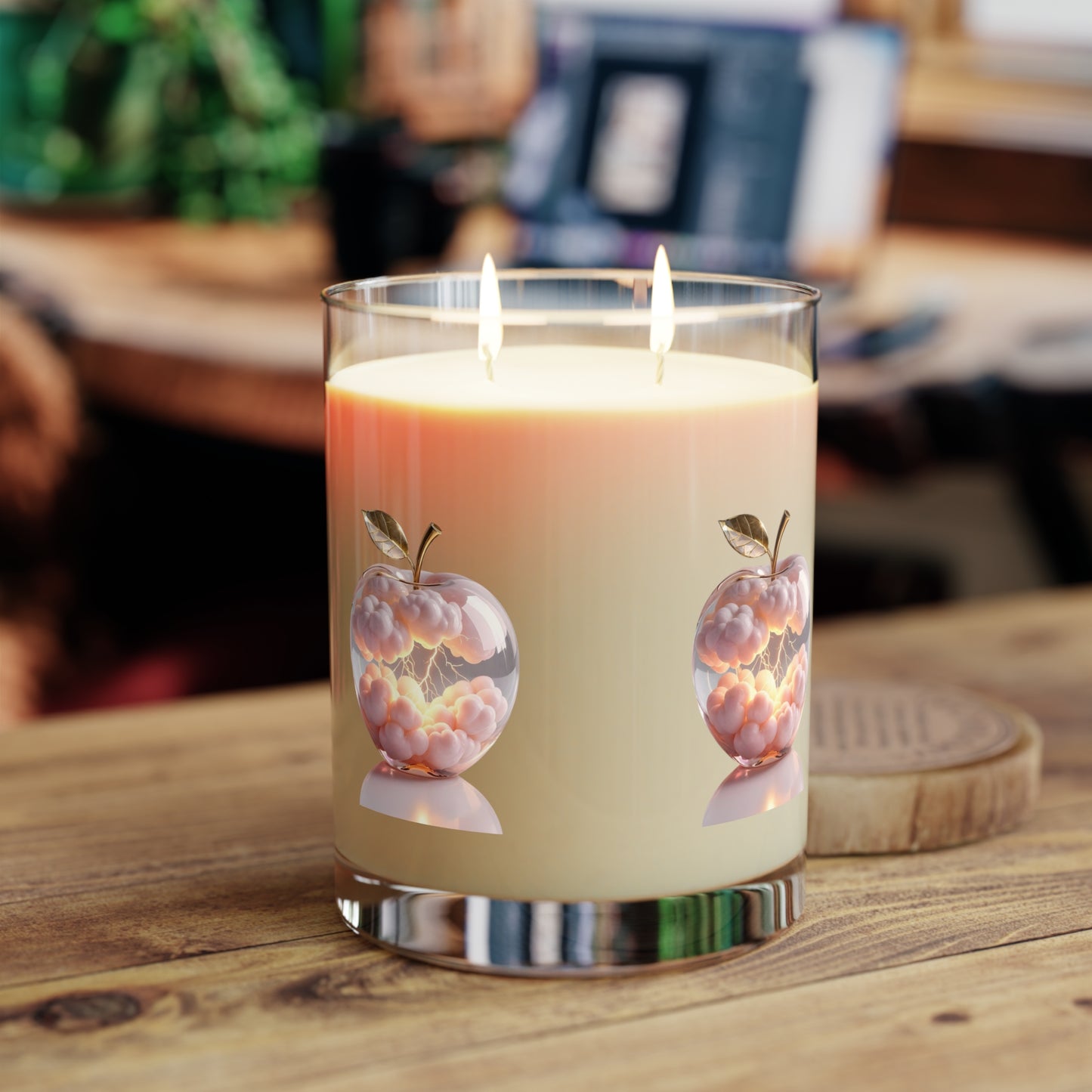 Apple Cloud Scented Candle - Cozy Atmosphere, Relaxing Gift for Home, Aromatherapy Decor, Fall & Winter Fragrance