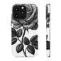 Elegant Floral Phone Case - Tough Cases, Black Rose Design, Floral Phone Cover, Stylish Phone Accessory, Gift for Her, Mother's Day