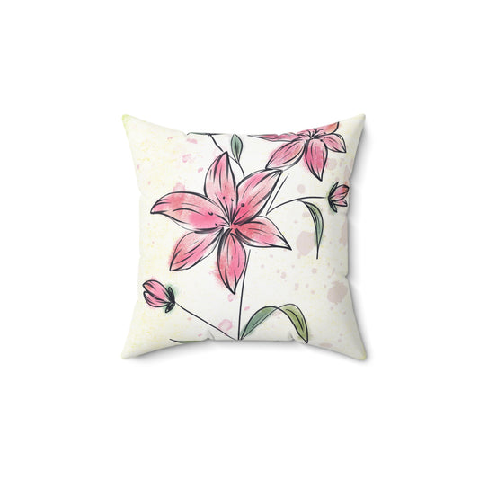 Spun Polyester Square Pillow
