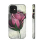 Rose Phone Case – Tough Cases, Floral Phone Cover, Gift for Her, Minimalist Design, Nature Lover's Accessory, Birthday Gift Idea