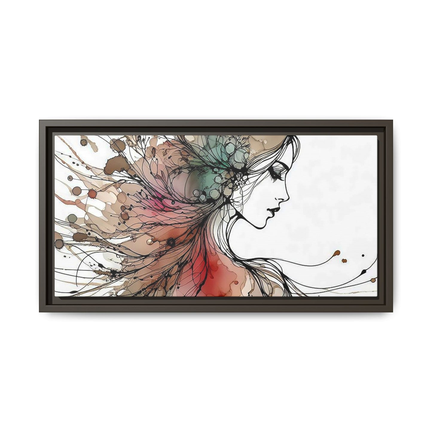 Matte Canvas, Framed (Multi-color) - Girl Whispers
