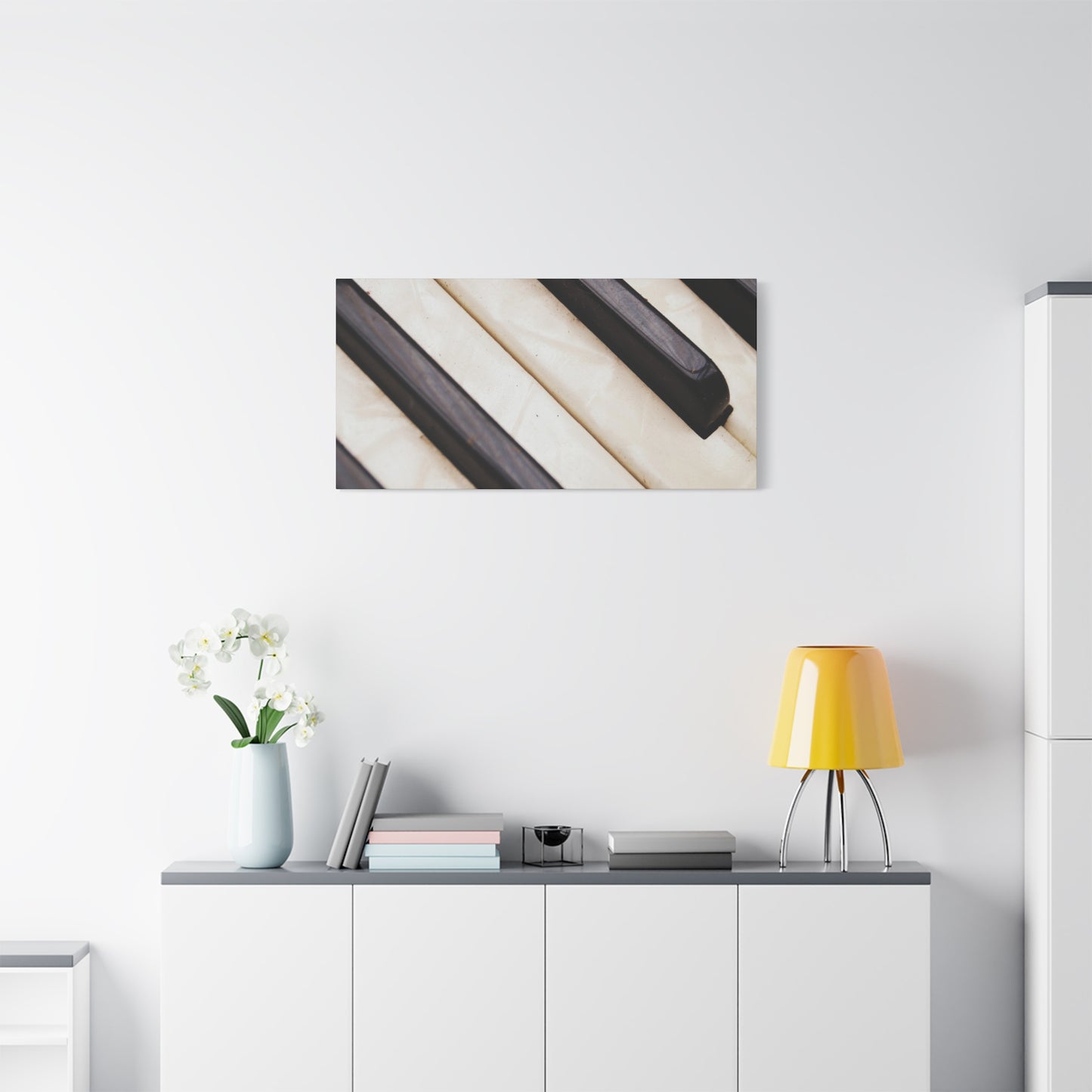 Piano Keys Canvas Wall Art, Music Decor for Home, Perfect Gift for Musicians or Music Lovers