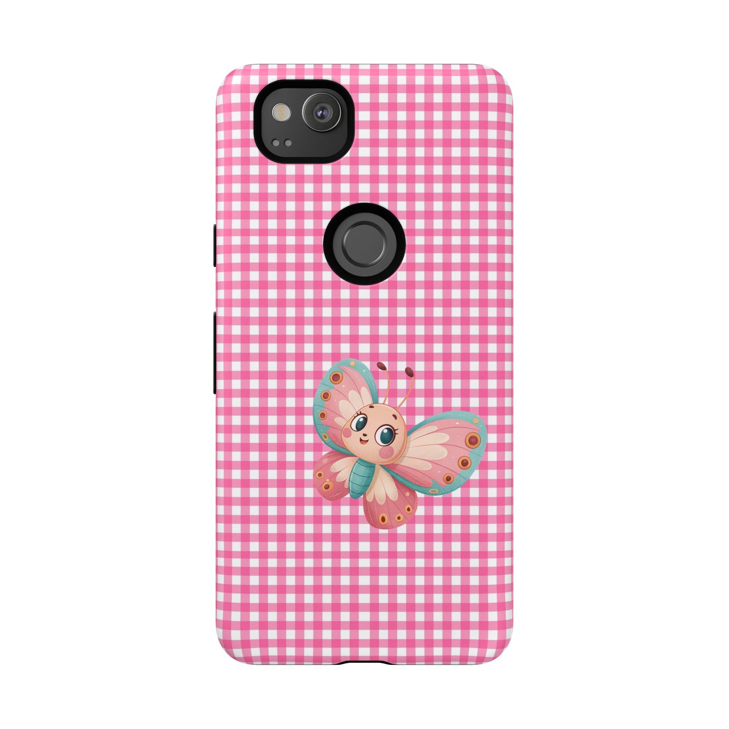 Cute Butterfly Phone Case, Tough Cases, Floral Phone Accessory, Gift for Her, Spring Fashion, Kids' Birthday Present, Pastel Aesthetic