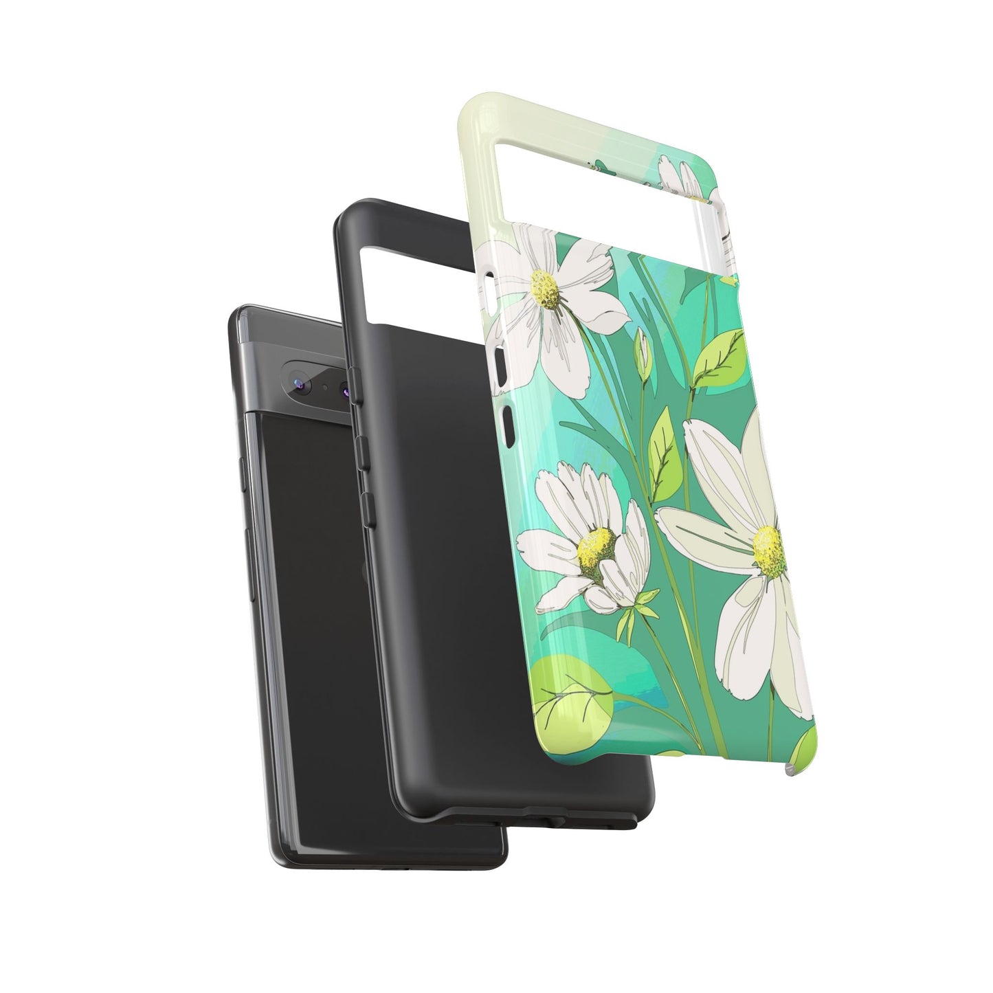 Floral Phone Case, Tough Cases, Flower Design, Nature Inspired, Eco-Friendly Cover, Unique Gift for Her, Spring Accessories